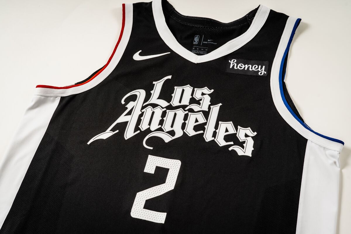 A look at the Clippers' new "City Edition" uniforms designed by artist Mister Cartoon.