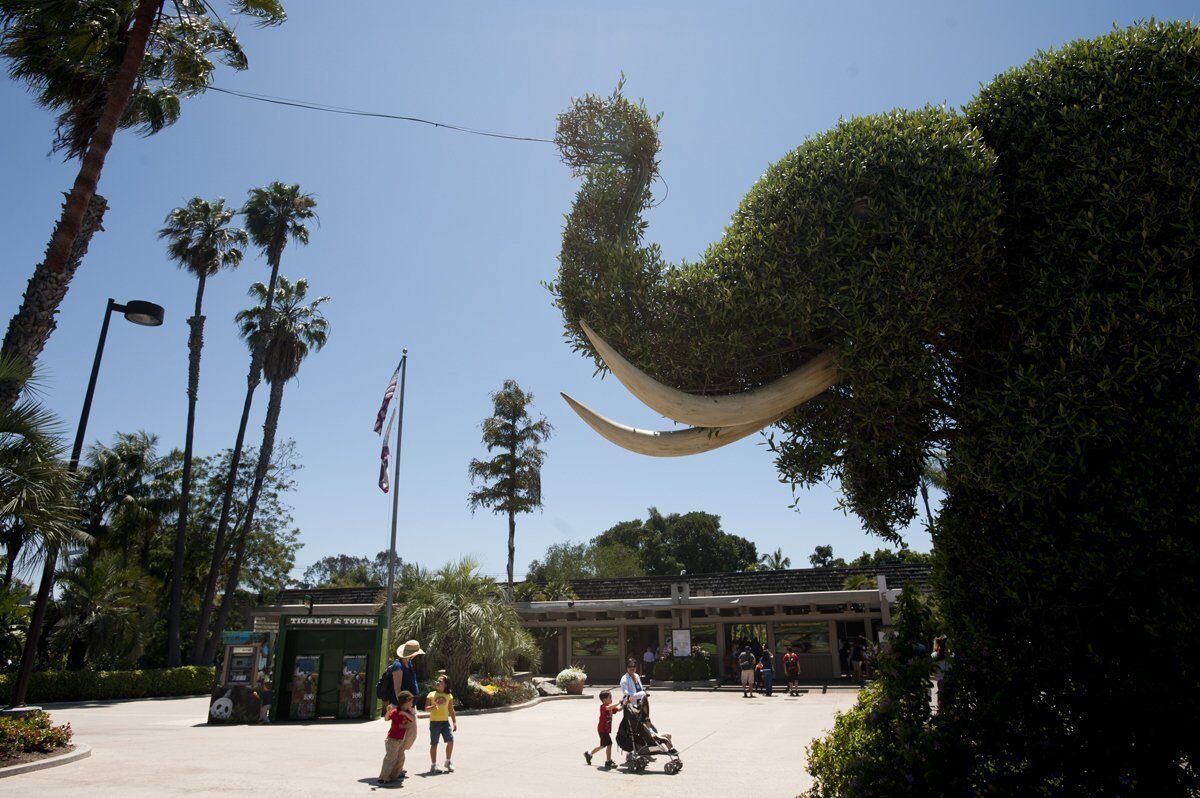 The entry plaza of the San Diego Zoo. [Union-Tribune file] Meg Roussos
