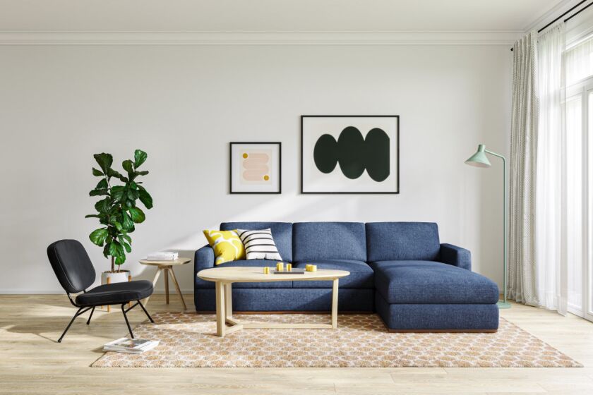 Oliver Space allows flexible options to furnish a home, including the ability to rent, buy, or continuously swap out furniture items over time as needs change.