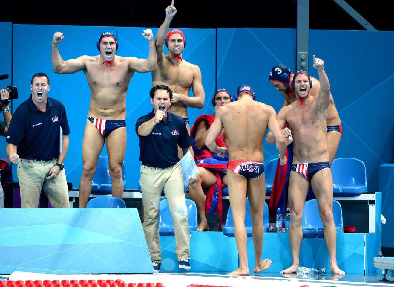 First men's water polo game - Los Angeles Times