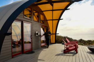 Treebones Resort off just off Highway 1 in the South Coast area of Big Sur.