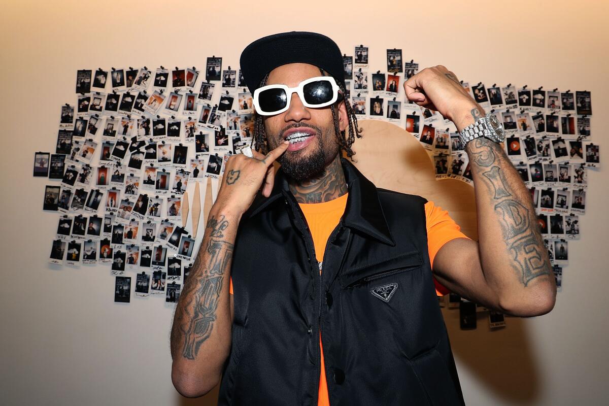 PnB Rock attends SoundCloud Playback in New York City in May 2019. 