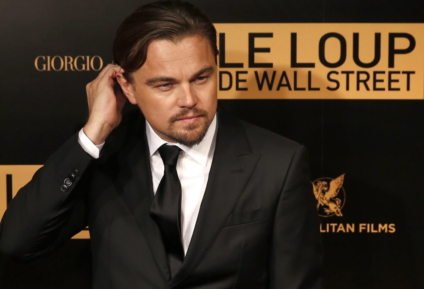 Leonardo DiCaprio, lead actor in 'The Wolf of Wall Street'
