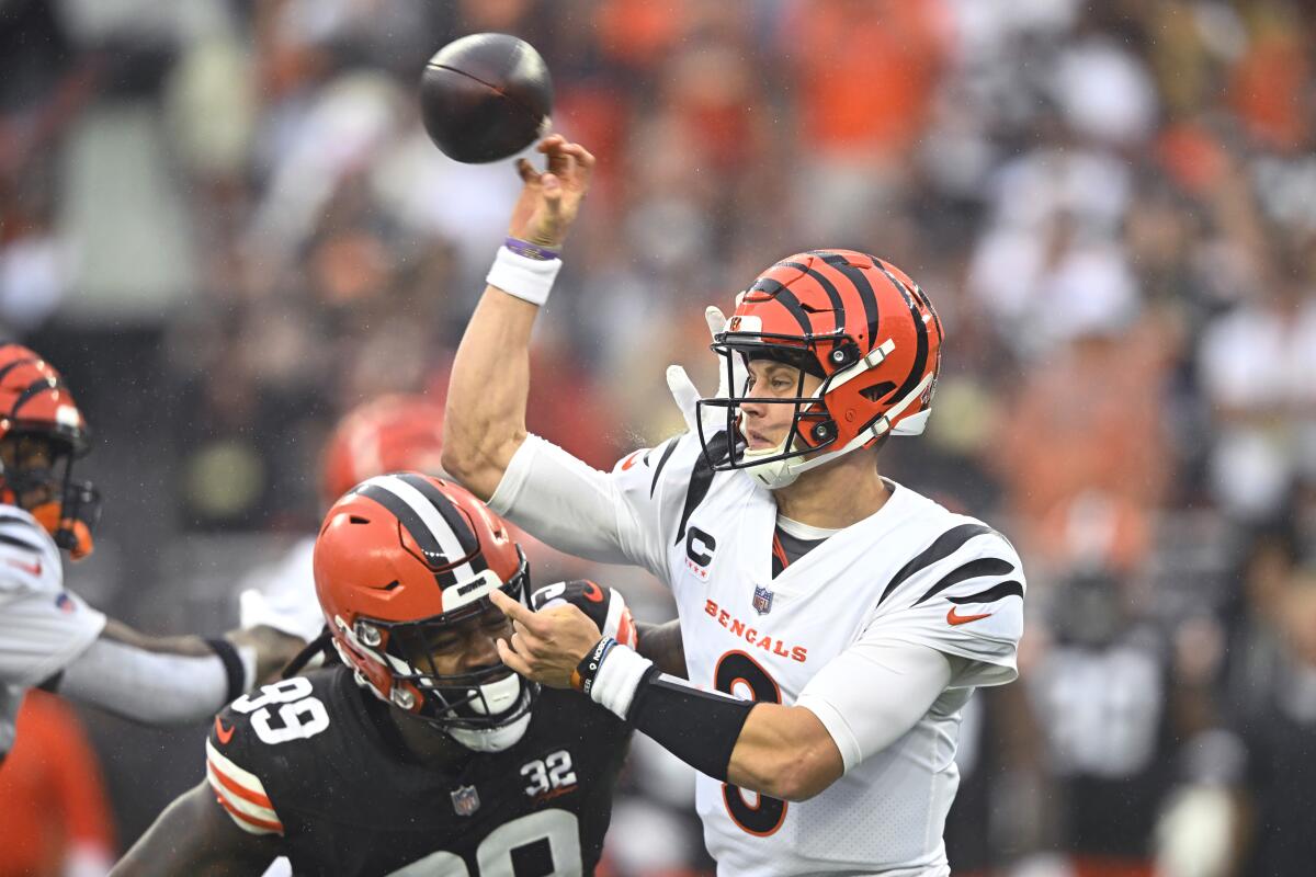 Bengals quarterback Joe Burrow was back to practice ahead of