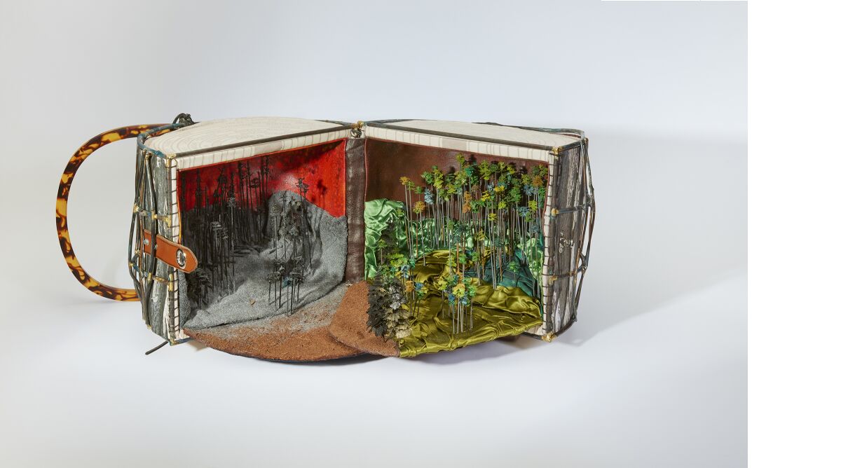 Valise 1 — Fire Line by Kim Abeles