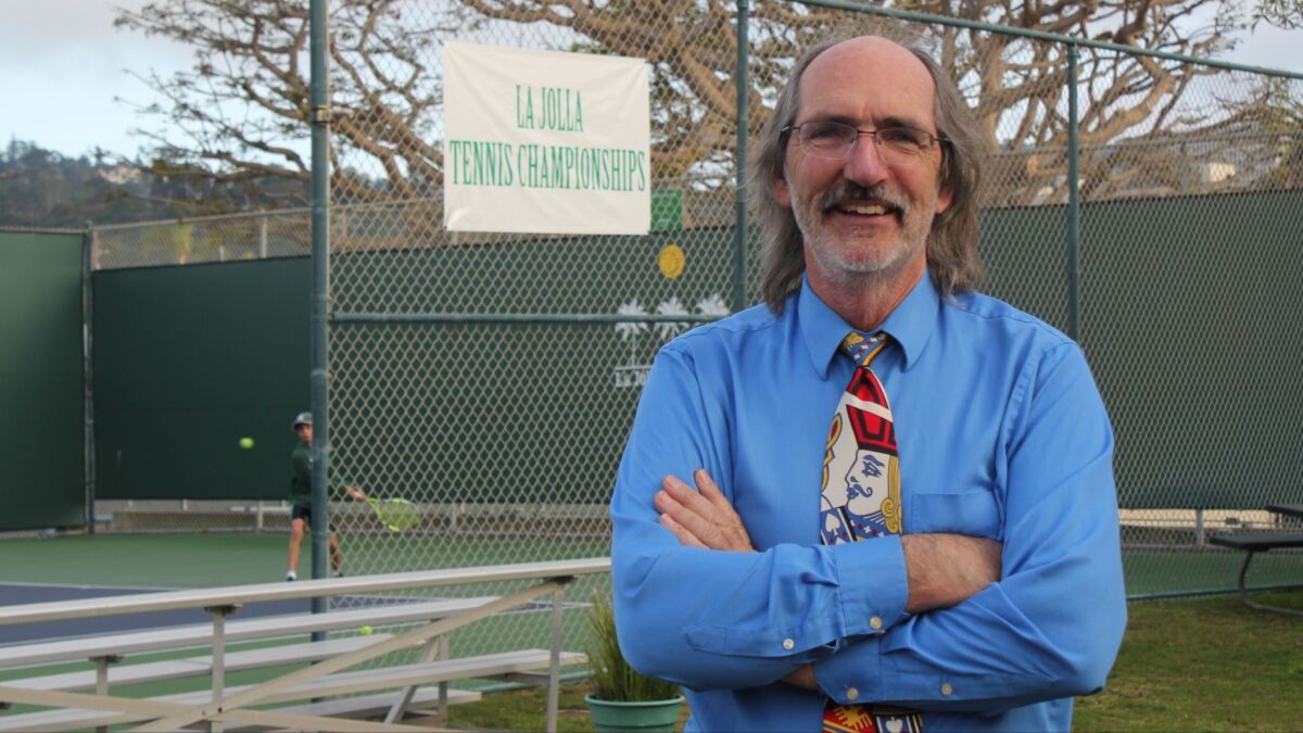 Former La Jolla Tennis Club manager Scott Farr