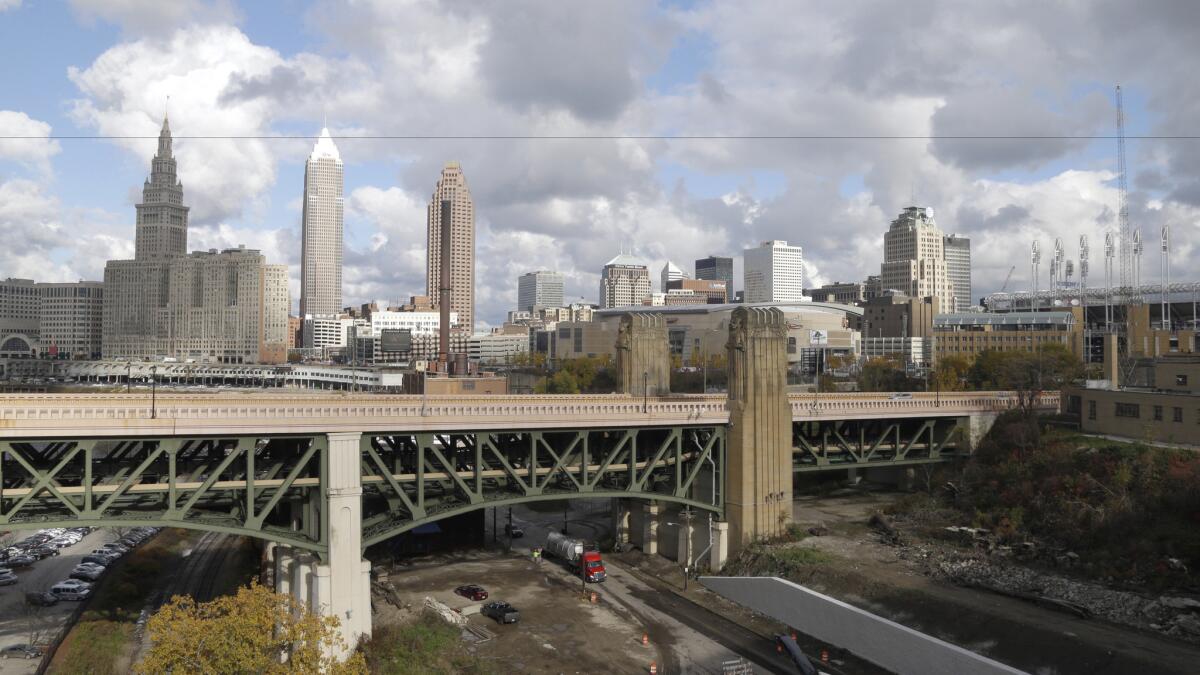 A view of downtown Cleveland. The city will host the Republican National Convention next month.
