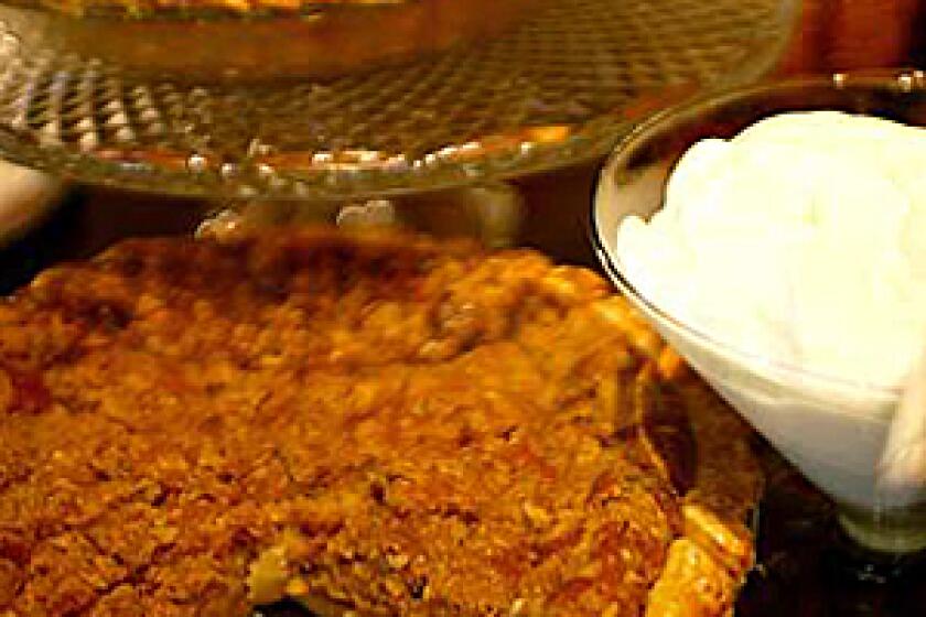 SAVE ROOM: For dessert, sweet potato pie with pecan streusel.