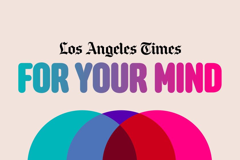 Multicolor Los Angeles Times For Your Mind logo