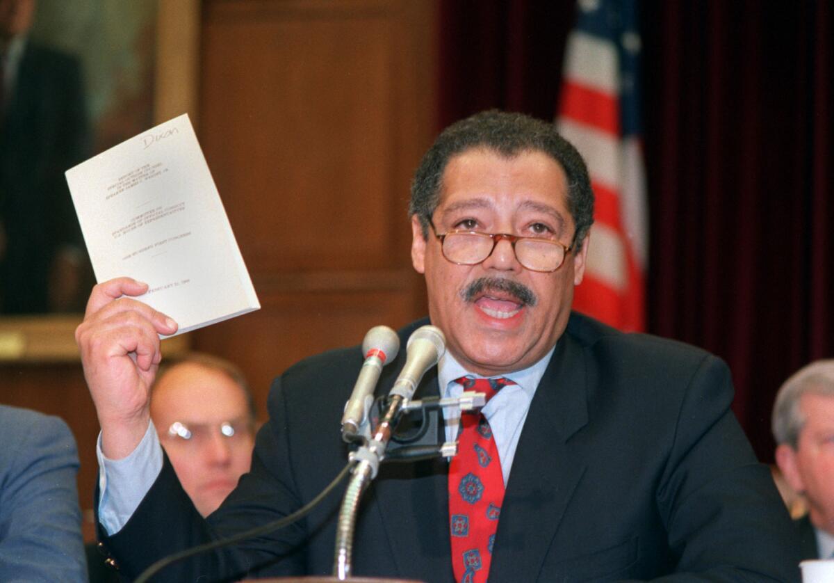 Former Rep. Julian Carey Dixon, who died Dec. 8, 2000