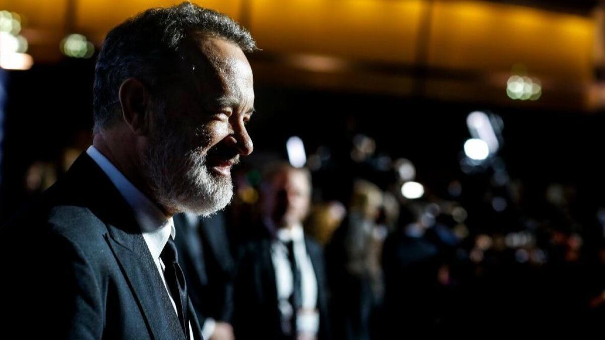 Tom Hanks walks the red carpet at the 2017 Palm Springs International Film Festival Film Awards Gala in January. He received the Icon Award. "The Post" costar Meryl Streep says the actor's "phenomenal gift" has been taken for granted.