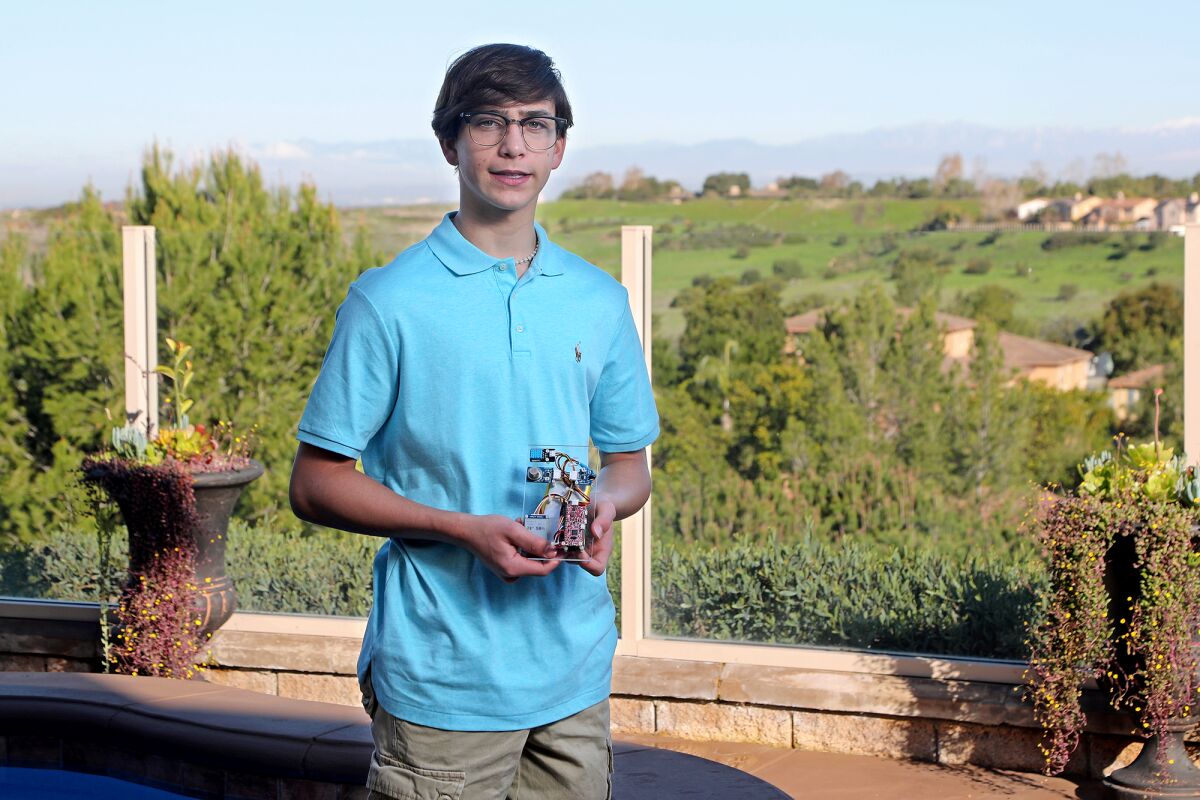 Ryan Honary, 15, a freshman at Newport Harbor High School, launched the start-up SensoRy AI in 2021.