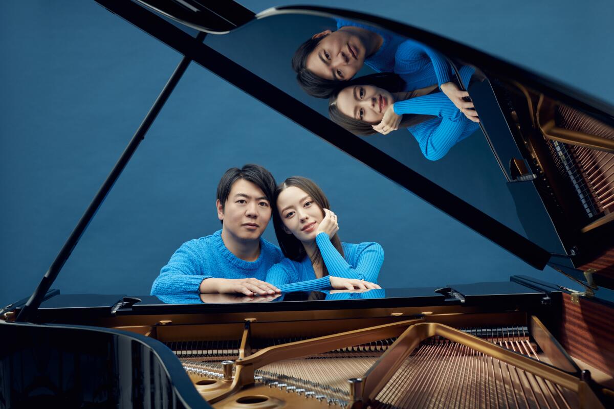 World renowned pianist Lang Lang with his wife, Gina Alice Redlinger.