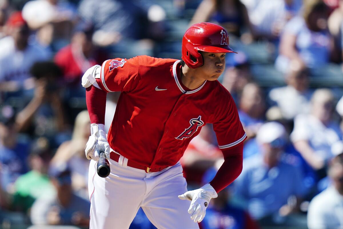 Angels Spring Training Player Practice 2025