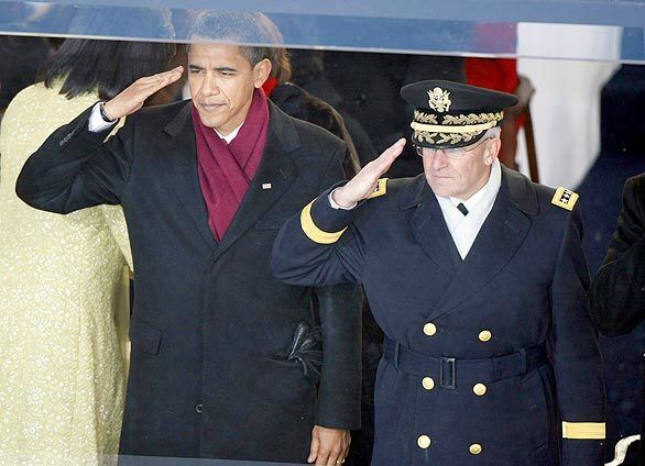 Obama inauguration salute
