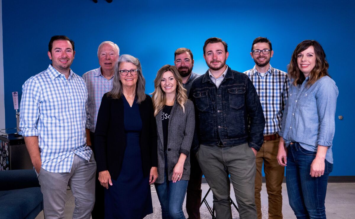 From left: Cassidy Crail, Frank Crail, Ruan Crail, Katerli Ponce, Cody Crail, Caleb Crail, Casey Crail, and Karlye Atwood.