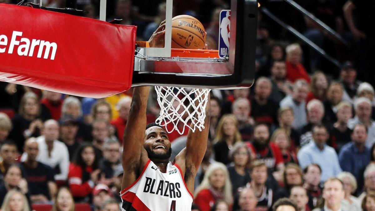 Forward Maurice Harkless was a starter last season for the Portland Trail Blazers, who made it to the Western Conference finals.