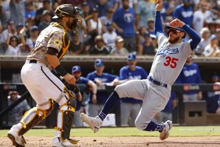 SAN DIEGO, CA - SEPTEMBER 11: Los Angeles Dodgers' Cody Bellinger scores on a single by Trea Turner in the seventh inning against the San Diego Padres at Petco Park on Sunday, September 11, 2022. (K.C. Alfred / The San Diego Union-Tribune)