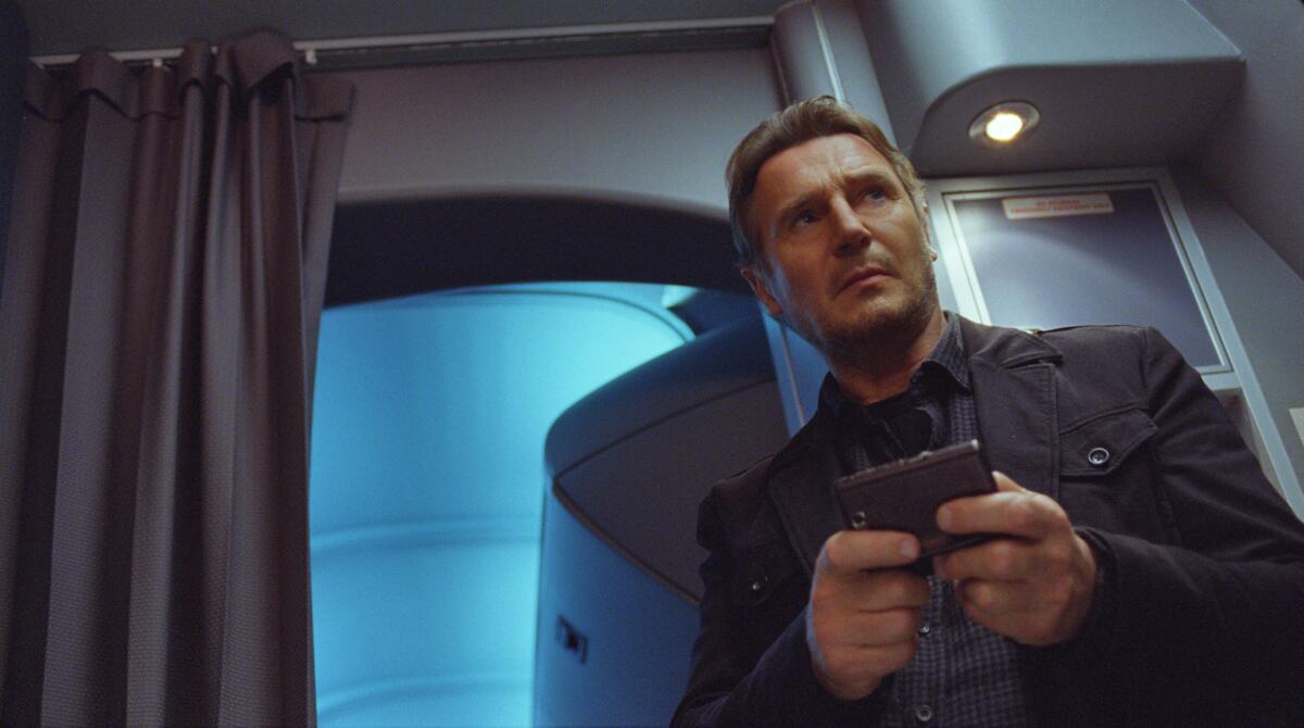 Liam Neeson appears in a scene from "Non-Stop."