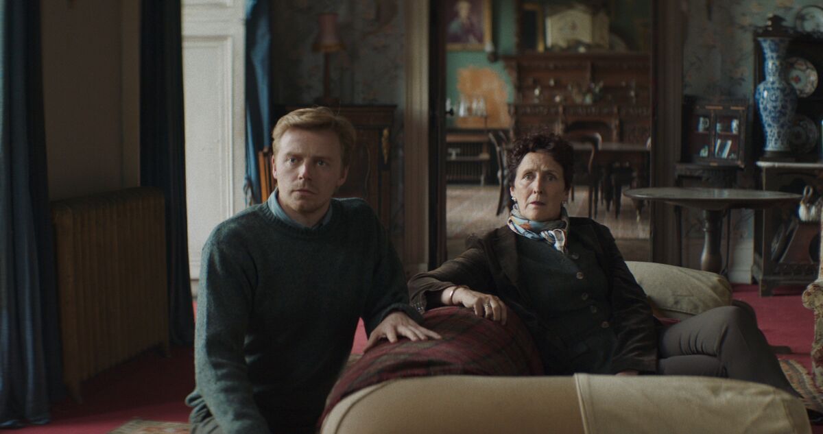 Jack Lowden and Fiona Shaw in a scene from Joe Marcantonio's "Kindred," an IFC Midnight release.