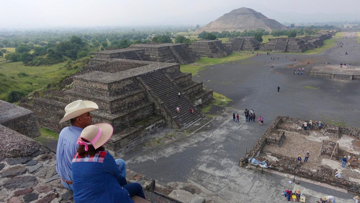 The pyramids and ruins of Teotihuacan are on the itinerary for a spiritual tour of Mexico City.
