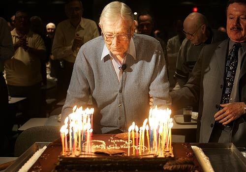 John Wooden, 95 and counting, 2005