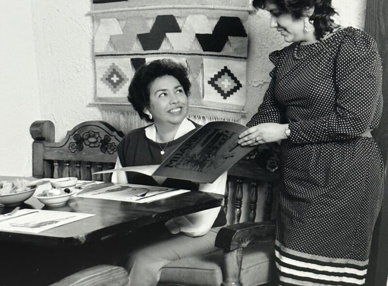 Oldest restaurants in Los Angeles still open for dine-in 4 Alicia Mijares, left, daughter of Mijares founder Jesucita Mijares, with Maria Guzman in 1984.