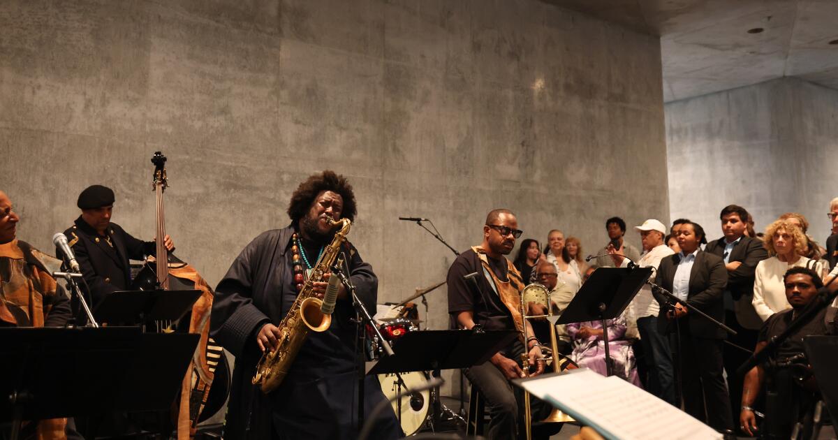 How Kamasi Washington and 100 musicians filled LACMA's empty new building with a sonic work of art