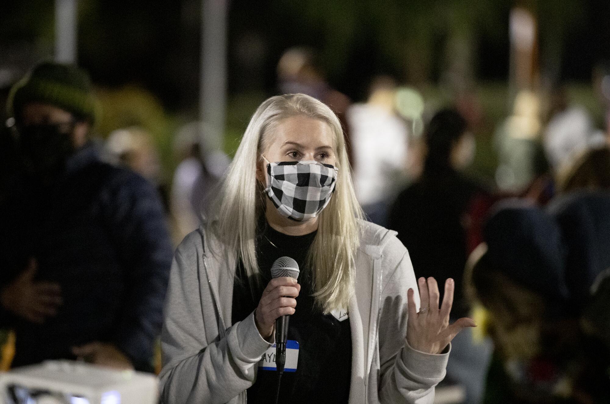 Neighbor Layla Parks has been instrumental in forming a neighborhood security crew for Haijun Si and his family.