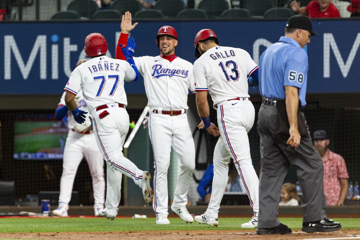 Elvis Andrus of the Texas Rangers strikes out in the 6th inning