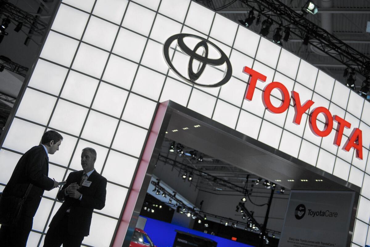 Toyota has issued a new, Takata-related warning, saying it would conduct a “supplemental safety recall” of 247,000 previously recalled models manufactured from 2001 to 2004. Those vehicles may have faults in their passenger side air bags. Above, a Toyota display at the Washington Auto Show.