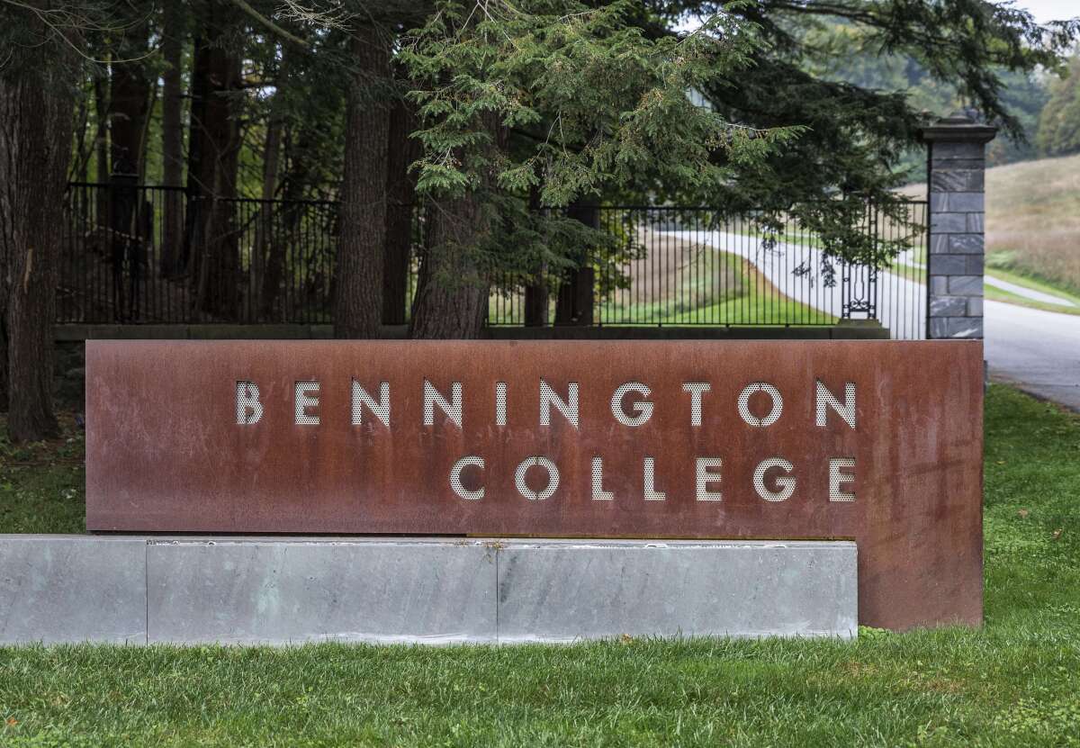 Bennington College campus entrance.