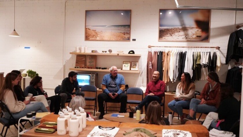A group meets as part of King's Cross Church's "Life Explored" weekly forums.