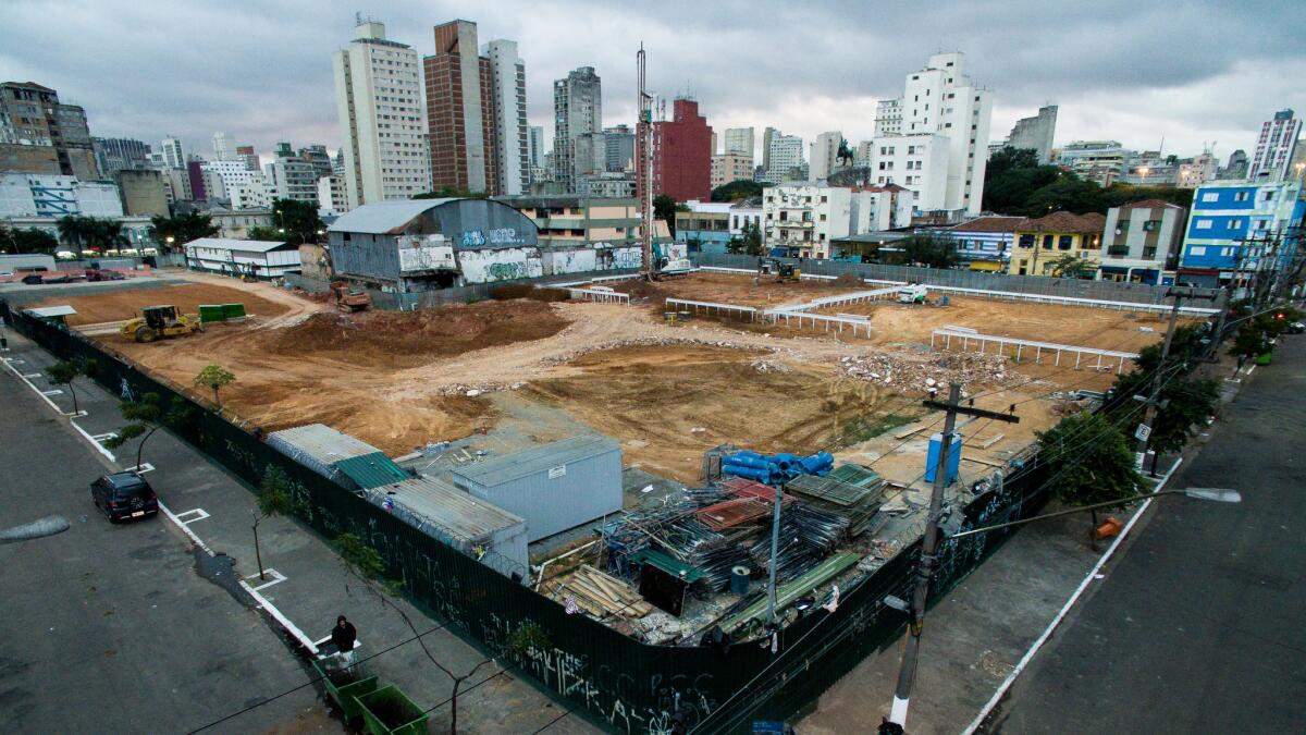 The downtown Sao Paulo neighborhood of Nova Luz, better known as Cracolandia, after an operation last month to clean up the area.