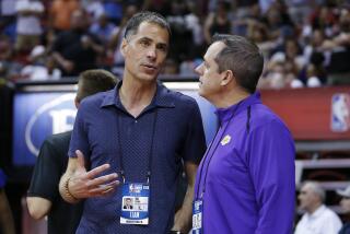 LAS VEGAS, NEVADA - JULY 10: General manager Rob Pelinka of the Los Angeles Lakers.