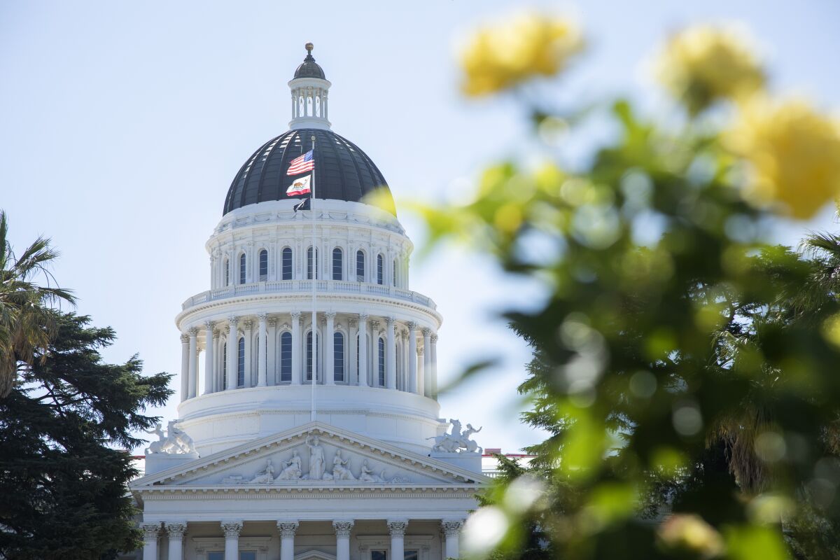 The  California Capitol dome