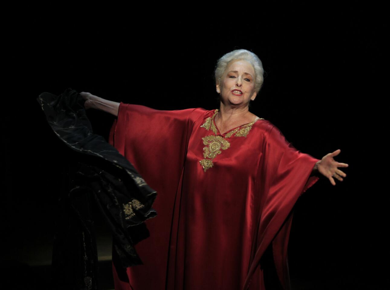 Mezzo-soprano Frederica von Stade performs Ricky Ian Gordon's "A Coffin in Egypt," which the composer wrote for her, at the Wallis Annenberg Center for the Performing Arts in Beverly Hills.