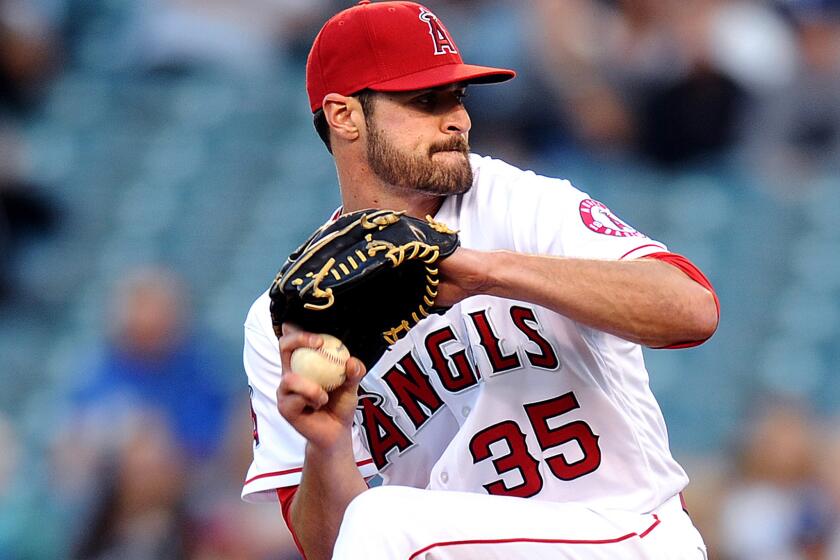 Angels starter Nick Tropeano has been placed on the 15-day disabled list.