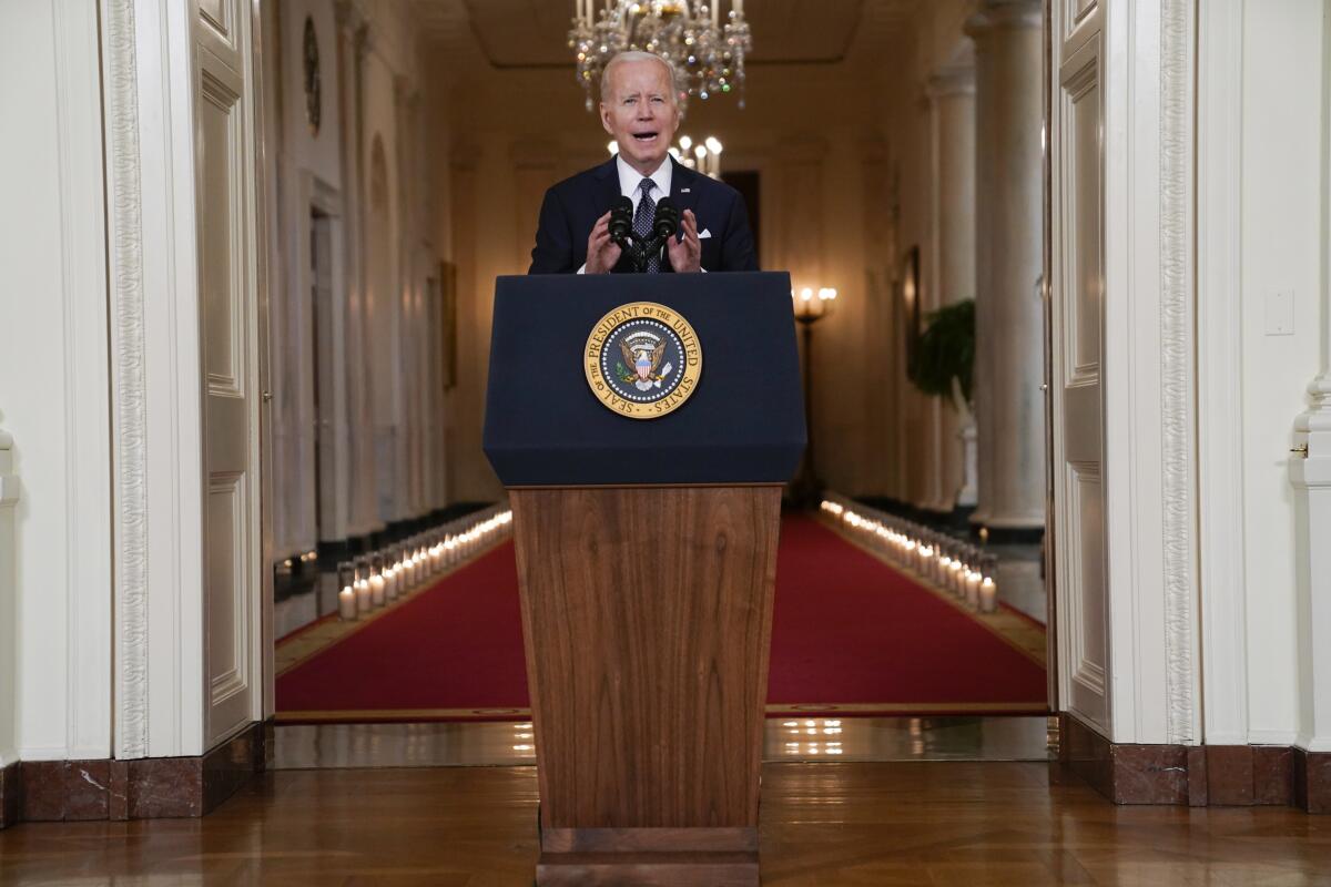 El presidente Joe Biden habla sobre la más reciente serie de tiroteos masivos desde la Casa Blanca