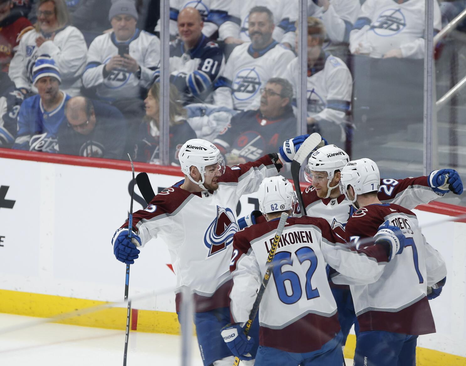 Avalanche blitz Jets early, win 5-1 for 4th straight - The San