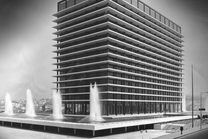 1960s file photo of the DWP headquarters building.