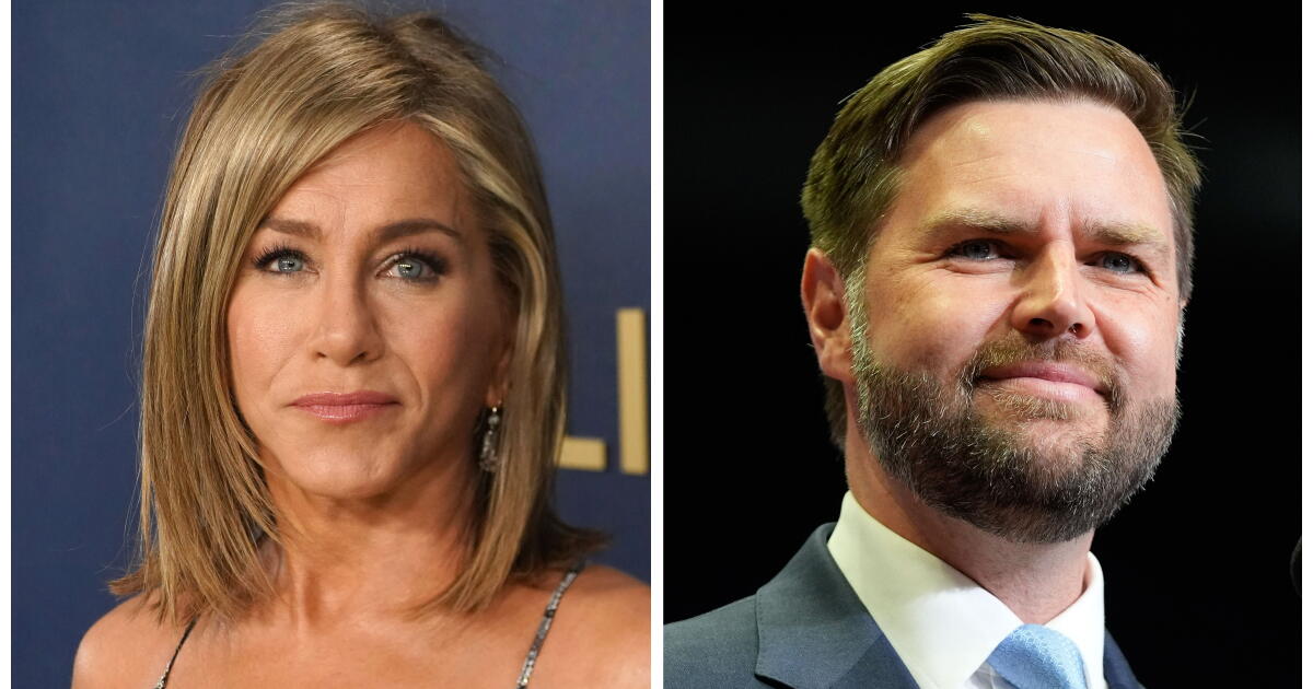 Jennifer Aniston, Vance'i 'çocuksuz kedi hanımlar' konusunda eleştirdi