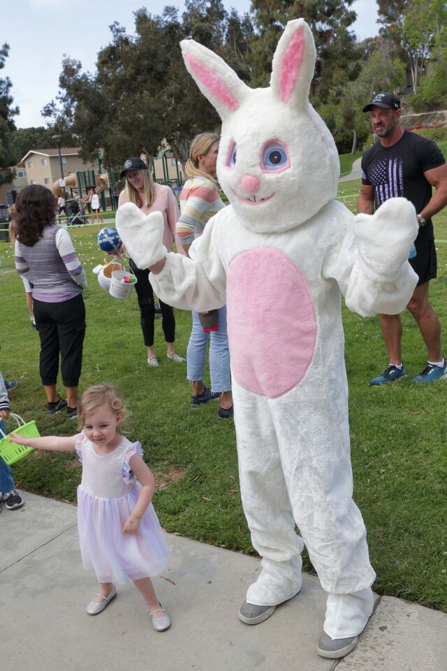 Eva visits the Easter Bunny