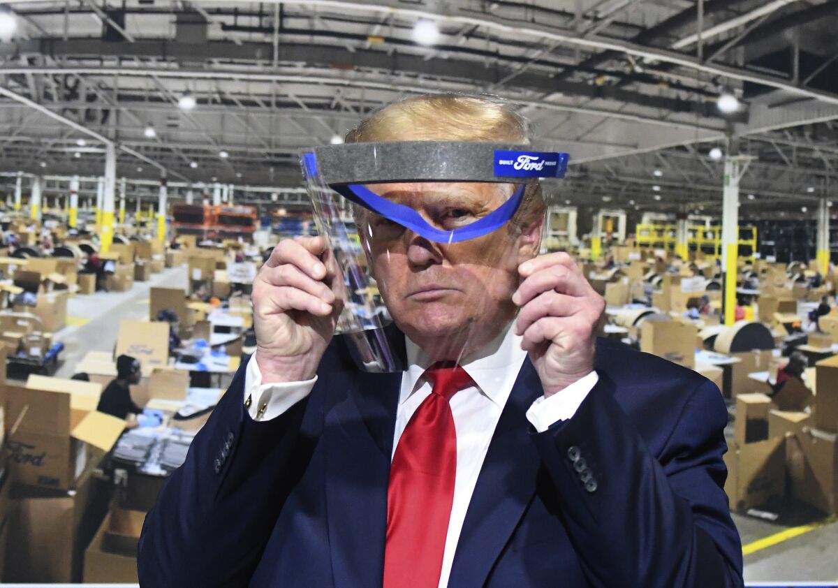 President Trump tours Ford Motor Co.'s Rawsonville Components Plant.