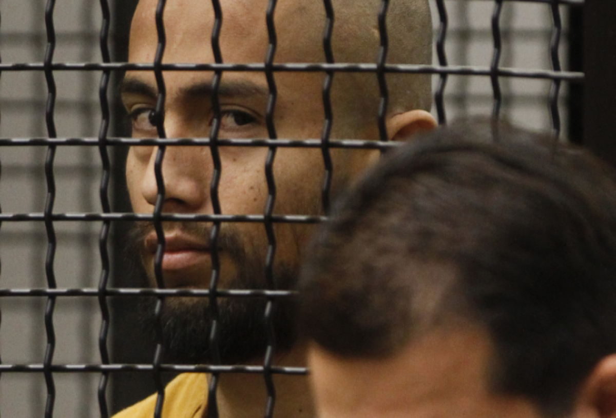 Itzcoatl "Izzy" Ocampo at his arraignment in 2012. Ocampo committed suicide while in an Orange County jail.