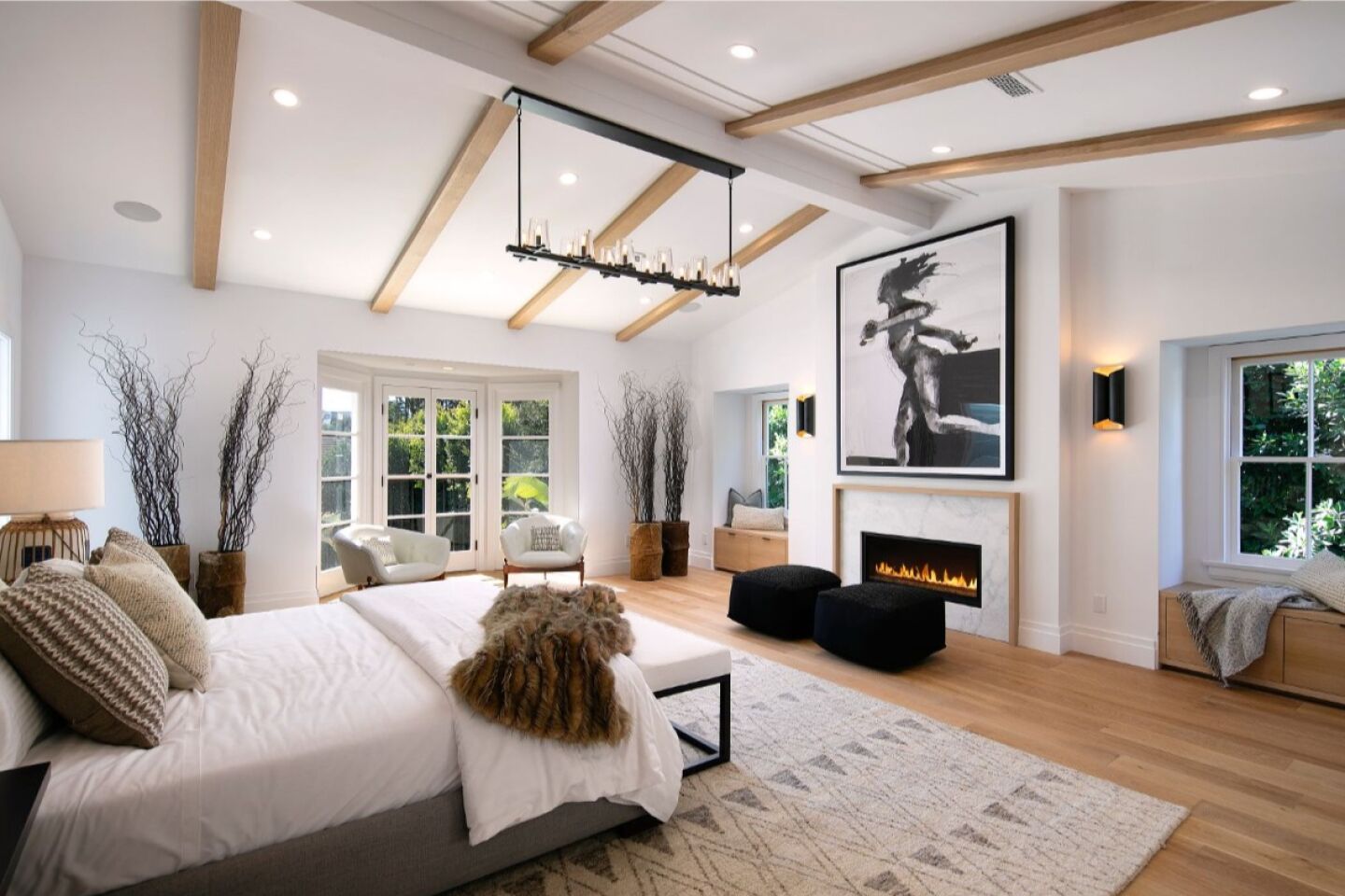 The bedroom.
