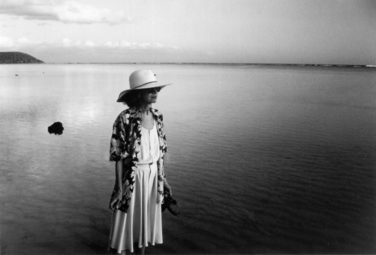 Joan Didion in 2003. photographed by her daughter Quintana Roo Dunne.