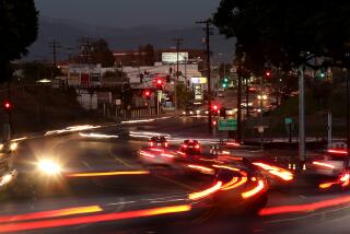 ALHAMBRA, CALIF. DEC.1, 2015 - The 710 Freeway intersects with Valley Boulevard at its northern terminus in Alhambra. State and local transportation planners announced last year that they were finally abandoning the controversial idea of building an extension of the so-called Long Beach Freeway through Pasadena and South Pasadena. (Luis Sinco/Los Angeles Times)