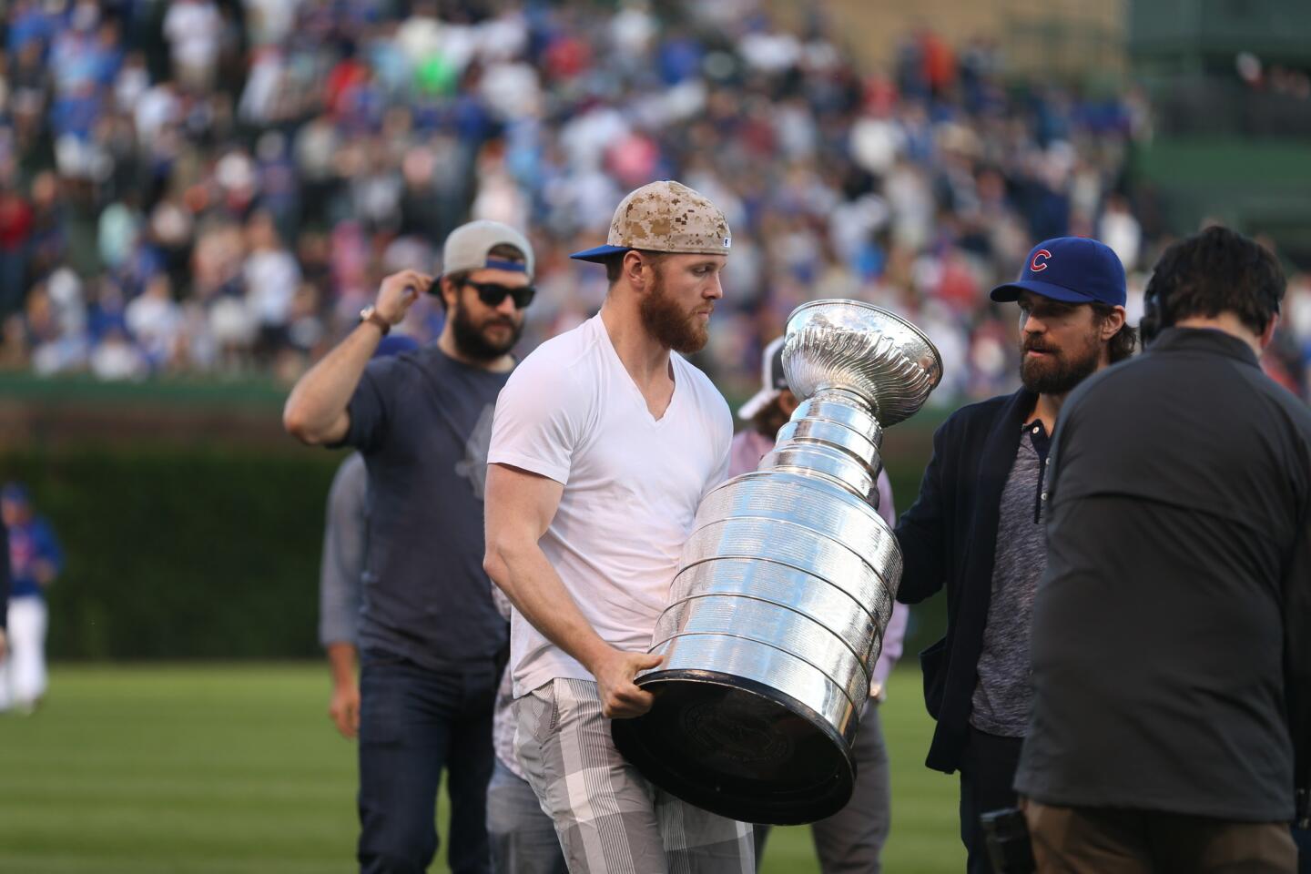 Blackhawks visit with Stanley Cup