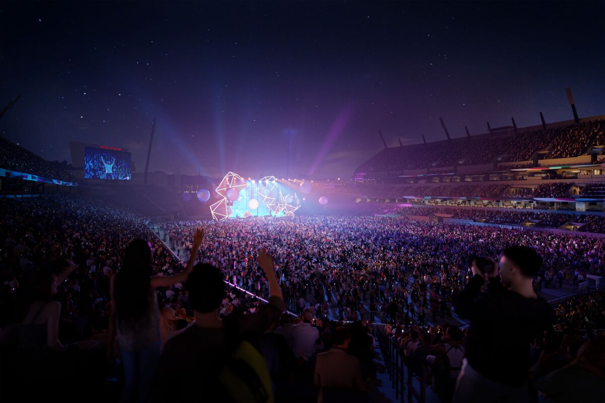 Artist's rendering of Snapdragon Stadium